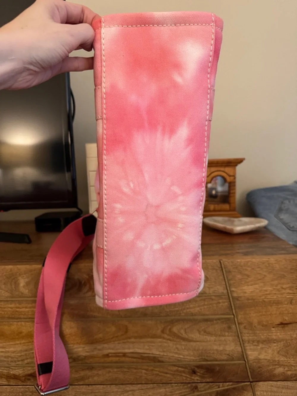 Marc Jacobs Pink Tie-Dye Canvas Medium Tote Bag - Picture 11 of 11